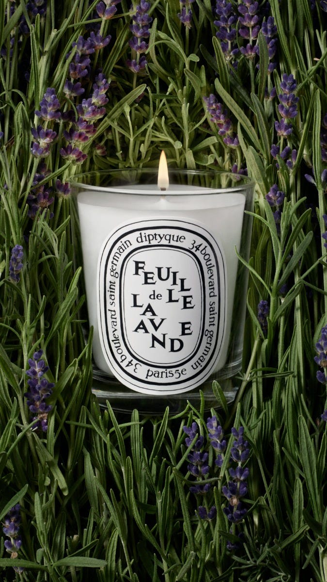 Feuille de Lavande (Lavender Leaf) - Small Candle - Image 3